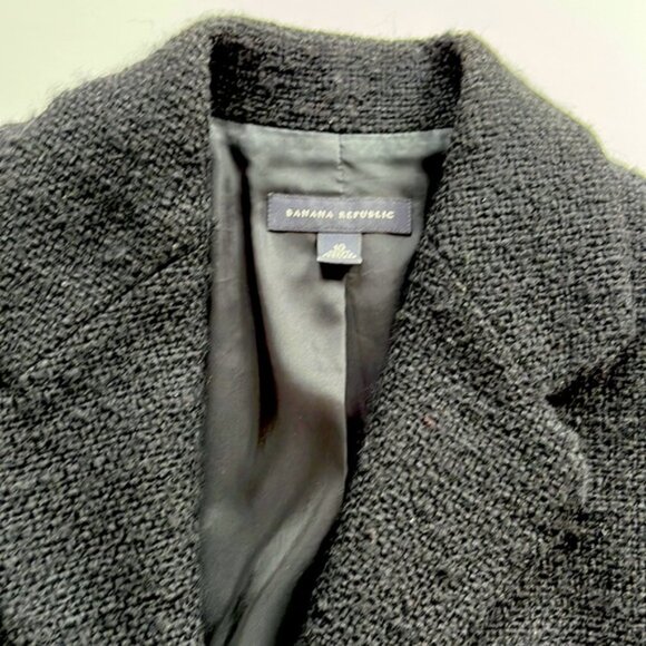 Banana Republic Vintage Wool Boucle Tweed Classic Lady Blazer Jacket - Picture 4 of 8